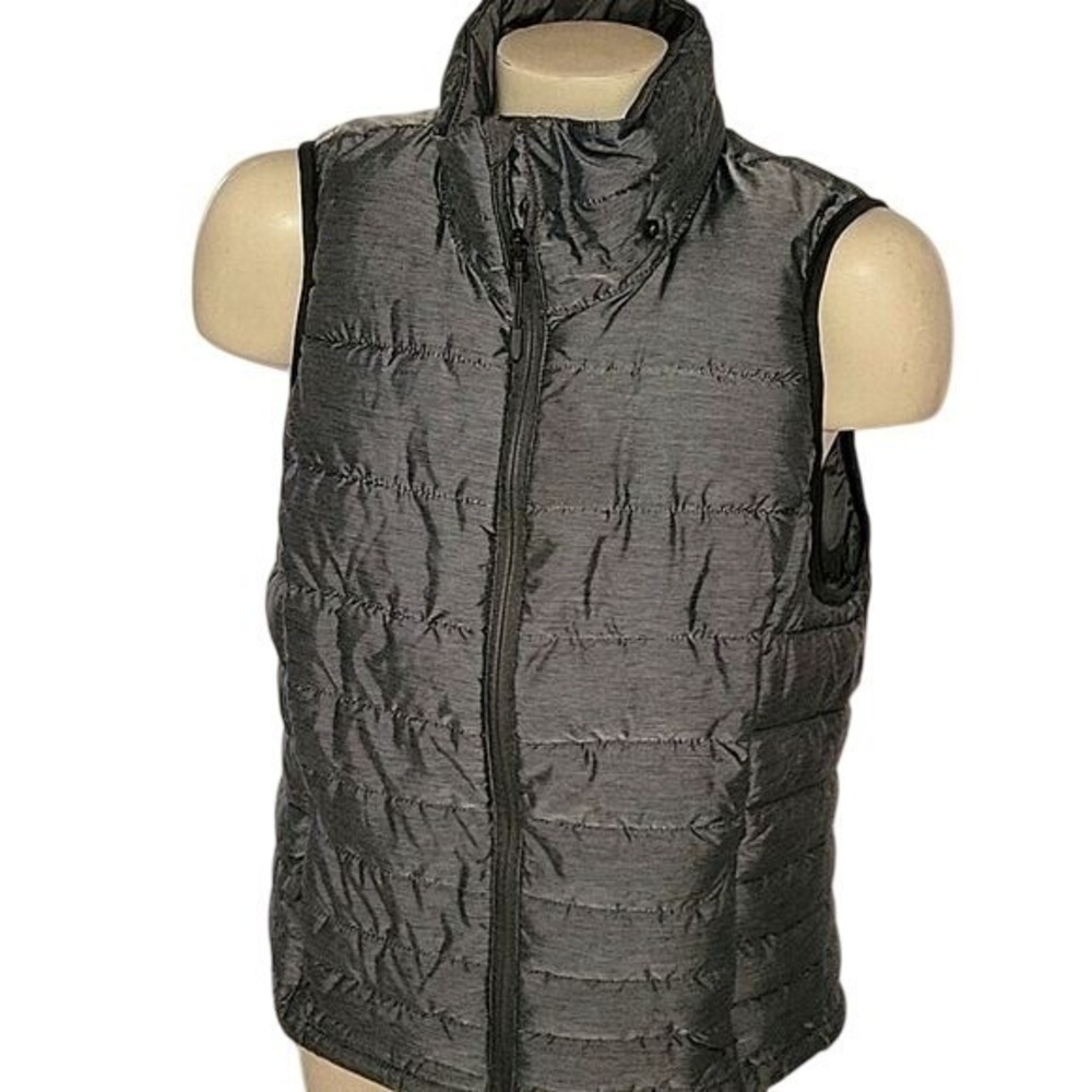 TANGERINE Puffer Vest Lightweight Sleeveless‎ Padded Quilted Gray L layering
